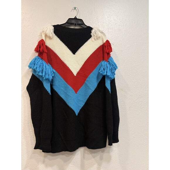 MSGM Chevron Fringe Jumper Size Small - Picture 5 of 7